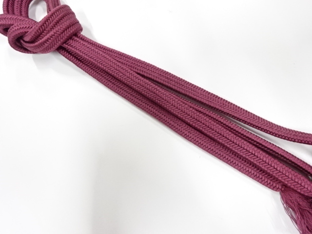 正絹　無形文化財　道明製　手組帯締め